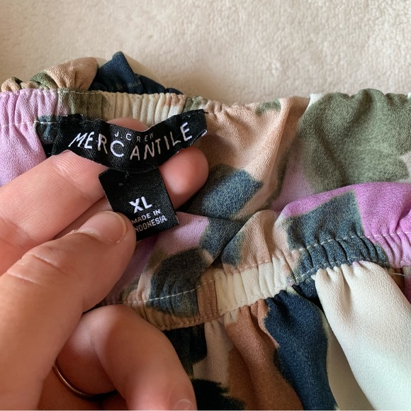 J. Crew Floral Ruffle Off Shoulder Blouse - Picture 7 of 10